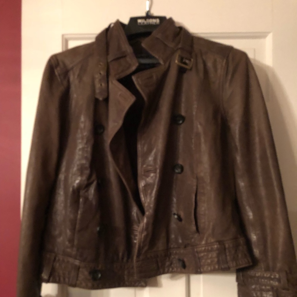 Madewell real leather bomber jacket